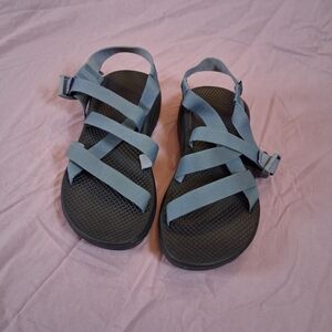 Chaco Women’s Sport Sandals Size 8 Blue Adjustable Straps Outdoor Hiking